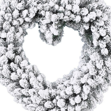 Christmas wreath heart shape 50 cm