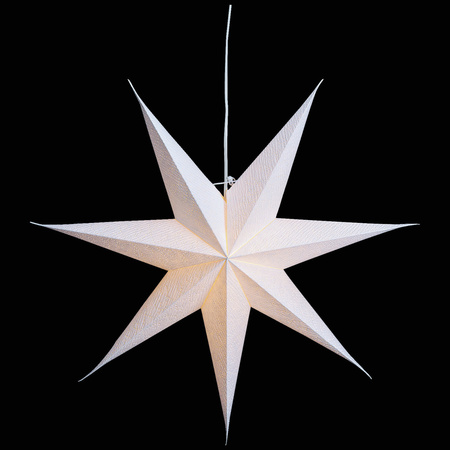 White paper christmas stars decorations 60 cm 