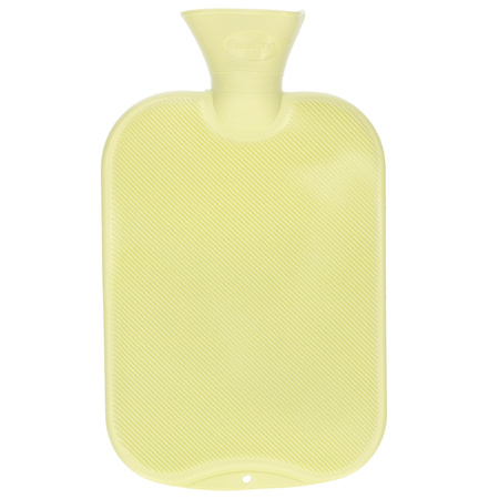 Hot water bottle yellow 2L
