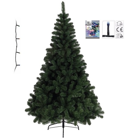 Artificial Christmas tree Imperial Pine 120 cm with color lights