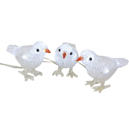LED figures birds set of 3 for indoor/outdoor 15 cm