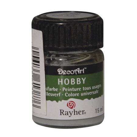1x Lightgrey acrylic/all purpose paint jar 15 ml hobby/DIY mater