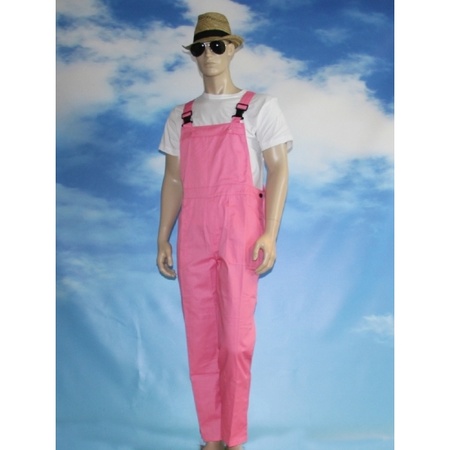 Light pink dungarees for adults