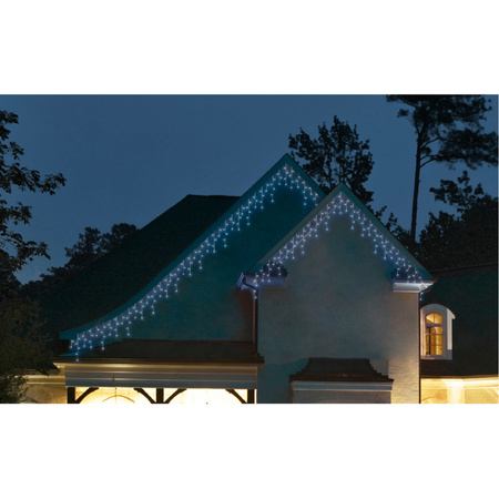 Christmas lights LED cool white icicle 490 l