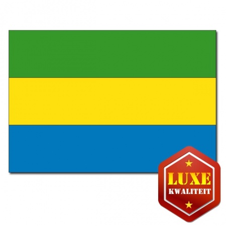 Luxe kwaliteit Gabonese vlaggen