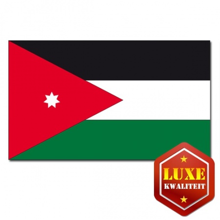 Luxe kwaliteit Jordanese vlag