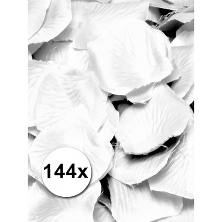 Luxury white rose petals
