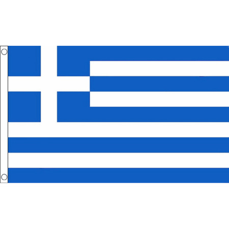 Polyester mega vlag Griekenland 150 x 240 cm