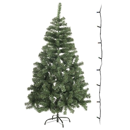 Mini artificial chistmas tree 60 cm with white LED lights