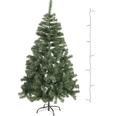 Mini artificial chistmas tree 60 cm with white LED lights