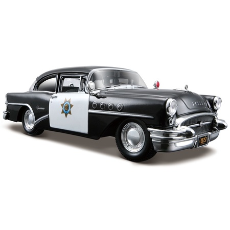 Modelauto Buick Century politieauto 1955 1:24