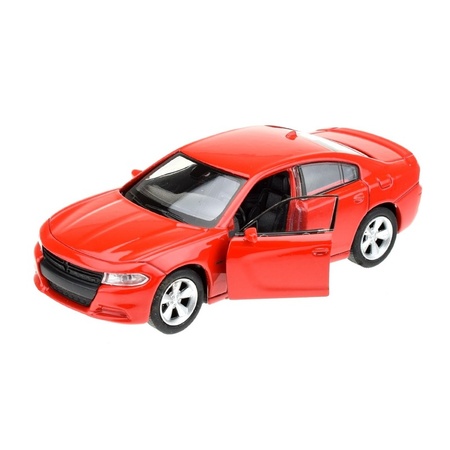 Modelauto Dodge Charger 2016 rood 1:34