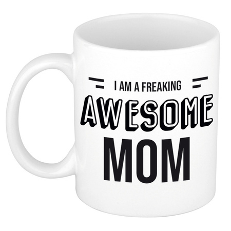 Mother gift mug I am a freaking awesome mom 300 ml