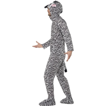 Jumpsuit zebra all-in-one voor volwassenen