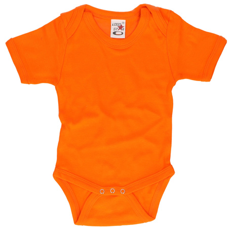 Orange babysuit with short sleefs 