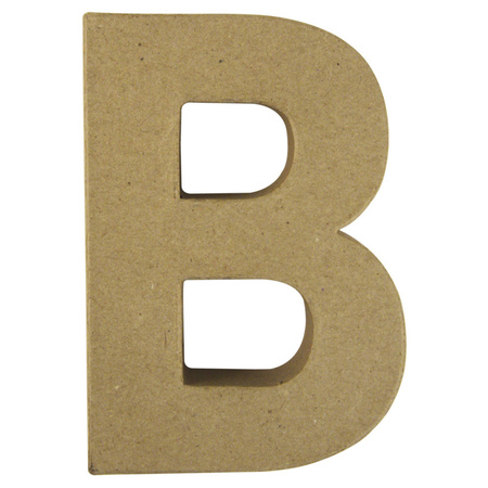 Paper mache letter B