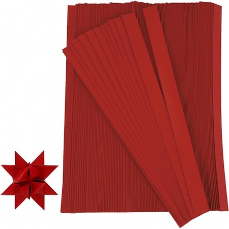 Hobby paper strips red 500 pieces