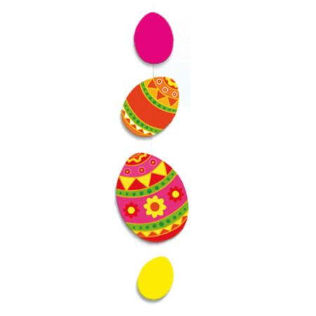 Easter eggs hanging pendulum