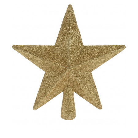 Piek stervorm goud met glitters