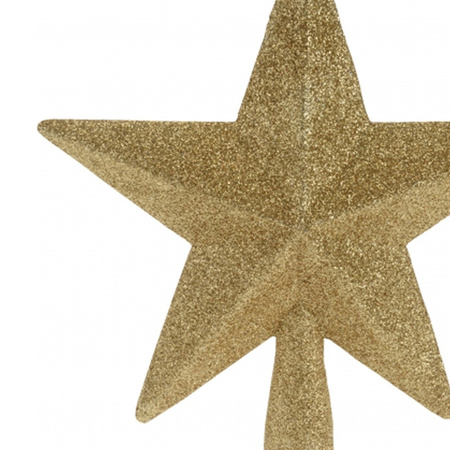 Peak star gold with glitters 19 cm