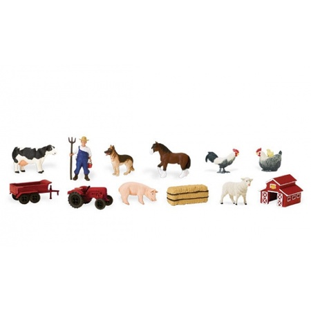 Plastic toy farm figures