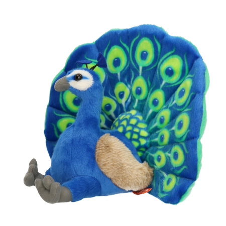 Plush cuddle animal peacock 30 cm