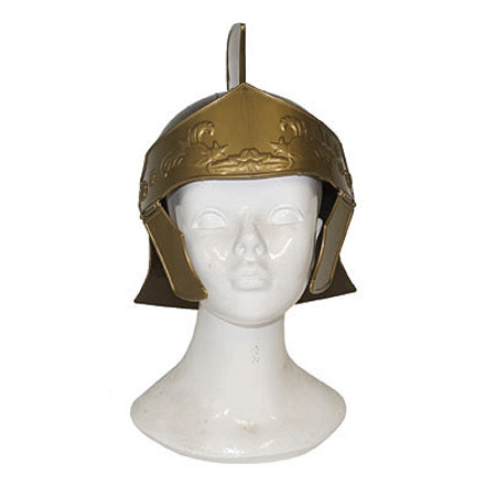 Romeinse helm in het goud