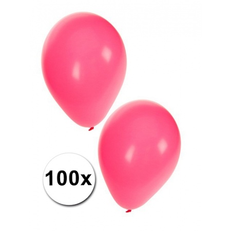 Pink balloons 100 pieces