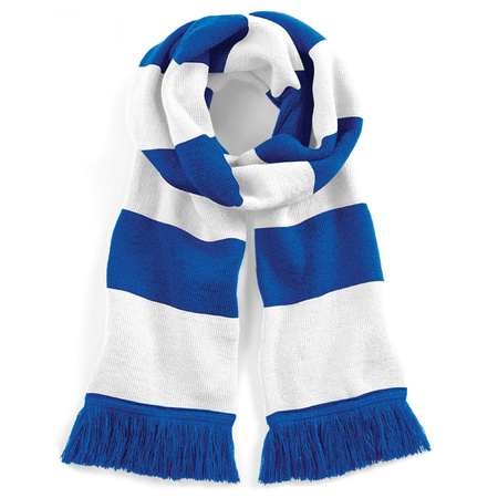 Beechfield retro sjaal blauw/wit