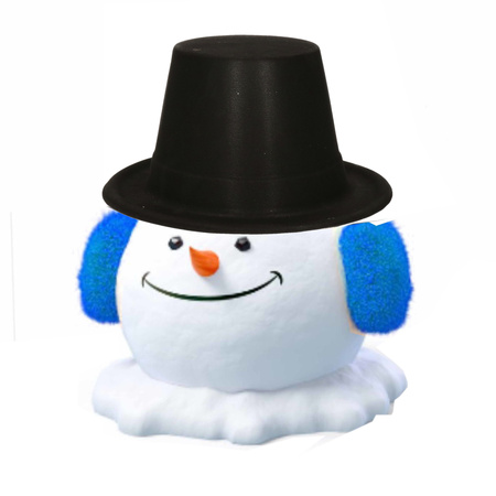 Snowman hat in black