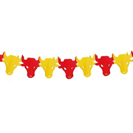 Stieren thema slinger kleuren van Spanje 3 meter