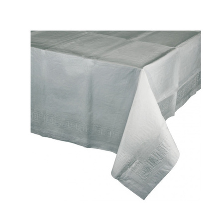 Tablecloth silver grey 274 x 137 cm