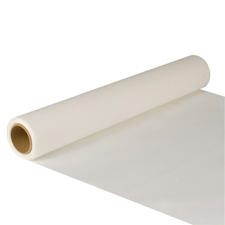 Table runner white 500 x 40 cm paper