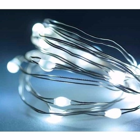 Micro LED string cool white 20 bulbs
