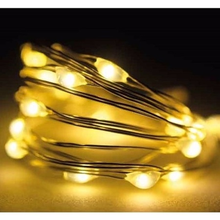 Micro LED string warm white 60 bulbs