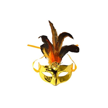 Venetian eye mask gold metallic