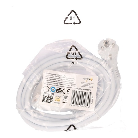 Extension cords white 3 meters