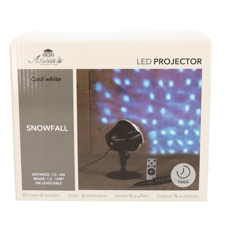 Christmas snowfall projector with remote control