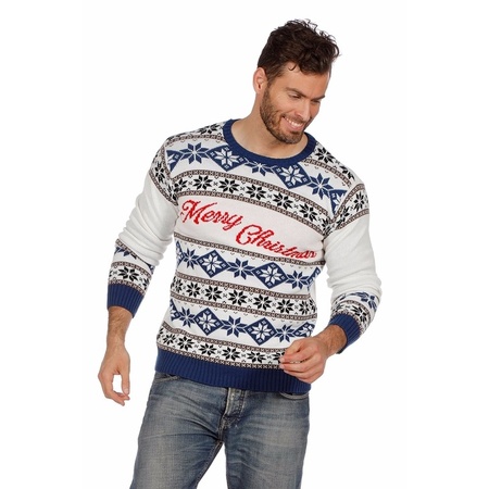 White Christmas jumper Merry Christmas for adults