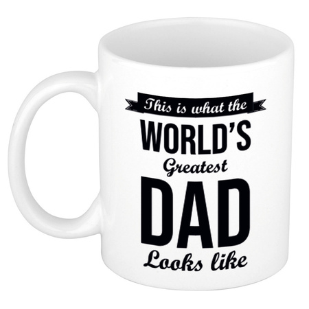 Worlds Greatest Dad gift coffee mug / tea cup 300 ml