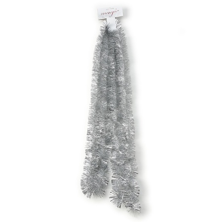 Silver Christmas tree foil garland 270cm decorations