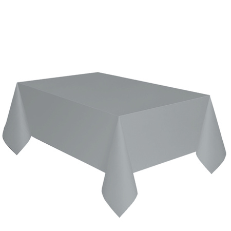 Silver paper tablecloth 274 x 137 cm